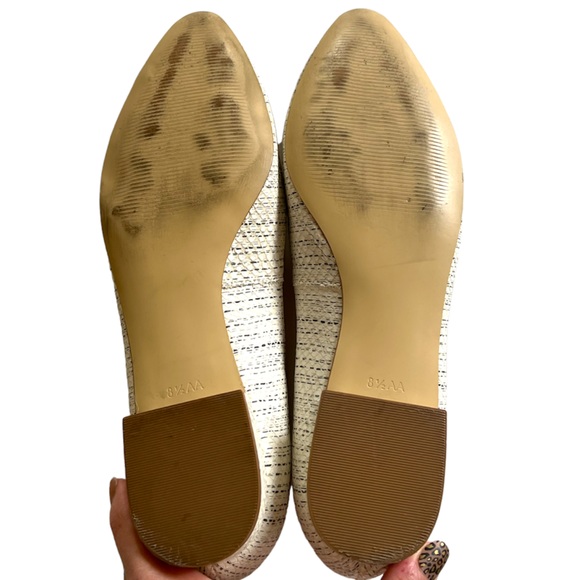 NWOB | Talbots | Edison Snake Embossed Pointy Toe Flats Leather | Size 8.5 - Picture 8 of 8